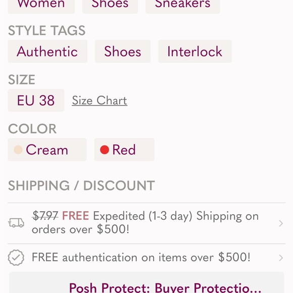 Gucci Ace Chinese Valentine's Day Sneakers EU 38 US 8 GG Monogram
Low Top Apple - Picture 16 of 16